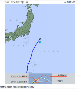 台風5号消滅(202106272100)